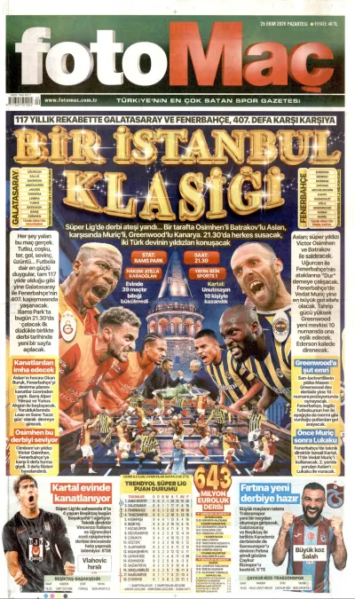 Fotomaç manşeti