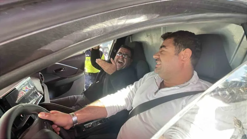 Karaman'da Jandarma Ekiplerinden Emniyet Kemeri Simülasyonu