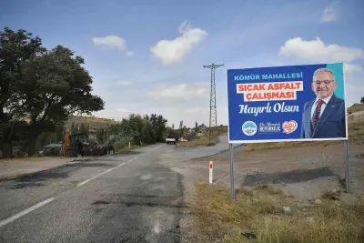 Kayseri Büyükşehir Belediyesinden Tomarza İçin Sıcak Asfalt ve Parke Hamlesi