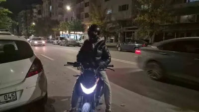 Eskişehir'de Trafikte Tartışma Kask Kamerasına Yansıdı