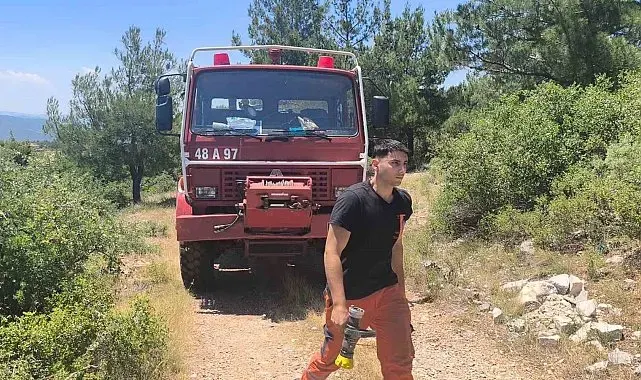 Muğla'da orman yangını ekiplerin hızlı müdahalesi ile söndürüldü