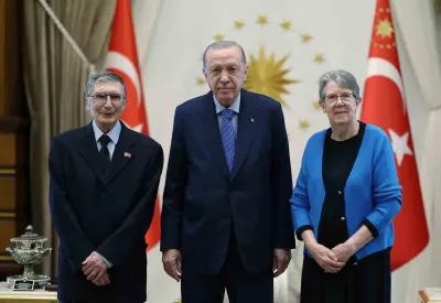 Cumhurbaşkanı Erdoğan, Nobel Ödüllü Bilim İnsanı Aziz Sancar'ı Kabul Etti