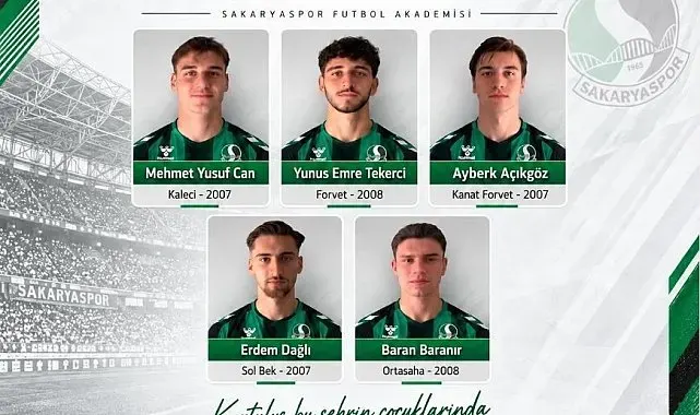 Sakaryaspor altyapısından 5 genç oyuncu A takıma yükseldi