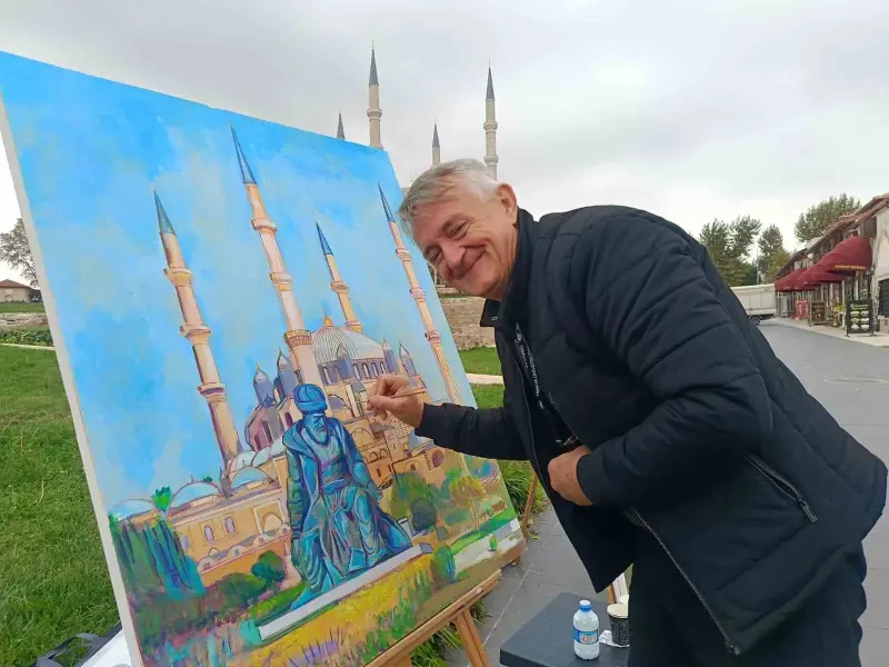 Selimiye Camii Uluslararası Ressamlara İlham Kaynağı Oldu