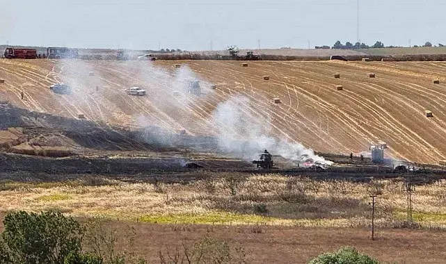Tekirdağ'da yangın riskine karşı balya bağlama ve tamburlu ot biçimine geçici yasak