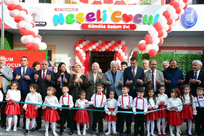 Çorum'da 15 Temmuz Neşeli Çocuk Gündüz Bakım Evi Törenle Açıldı