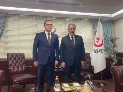 BBP Lideri Destici'den Kuzey Makedonya Bakanı Zeynula'ya Ziyaret