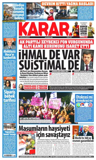 Karar manşeti