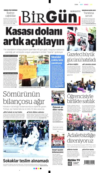 BirGün manşeti