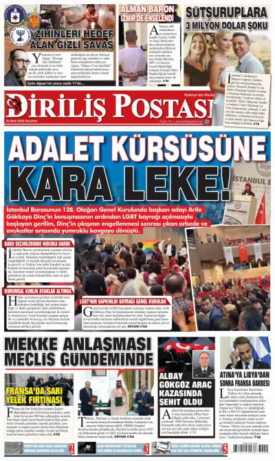Diriliş Postası manşeti