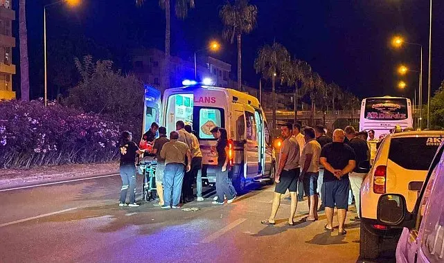 Gazipaşa'da aracın çarptığı yaya yaralandı