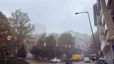 Bilecik Kent Merkezinde Etkili Olan Sis Kartpostallık Görüntüler Oluşturdu