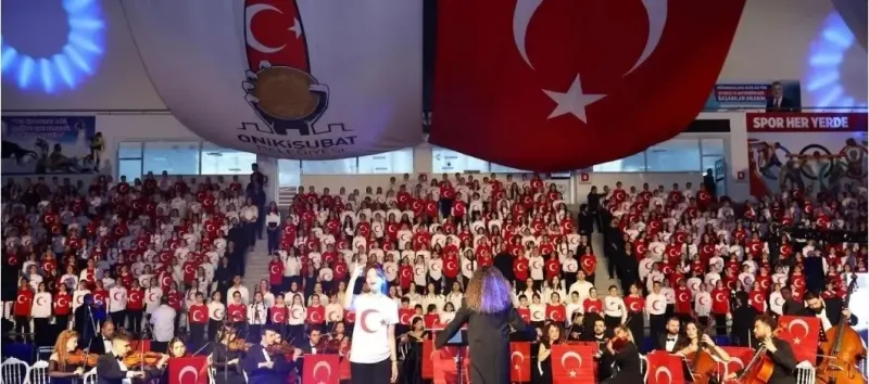 Kahramanmaraş'ta Bin Üç Yüz Öğrenci Cumhuriyet Bayramı İçin Aynı Sahnede Buluşuyor