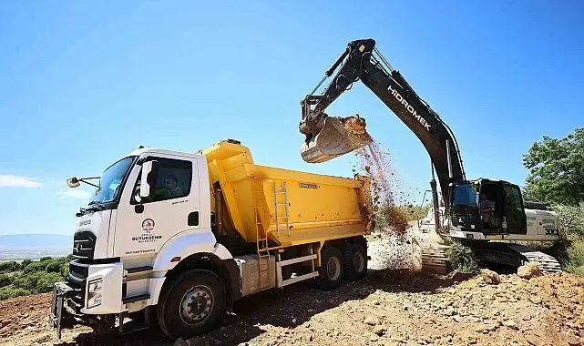 Denizli'nin 4 ilçesini birbirine bağlayan yolda çalışmalar başladı
