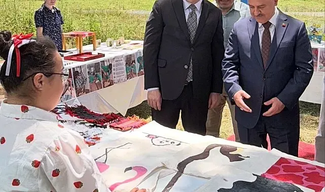 Özel eğitim öğrencilerinden göz dolduran yıl sonu sergisi