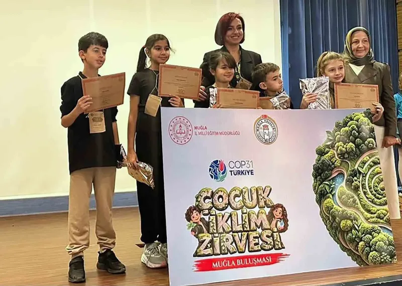 Muğla'daki Çocuk İklim Zirvesi'nde Öğrencilerden Sürdürülebilir Yaşam Vurgusu