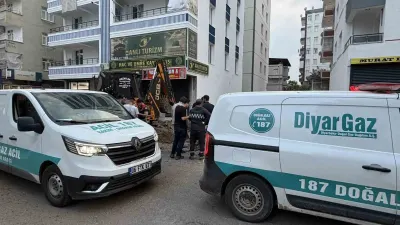 Diyarbakır'da İş Çalışması Sırasında Doğal Gaz Borusu Hasar Gördü