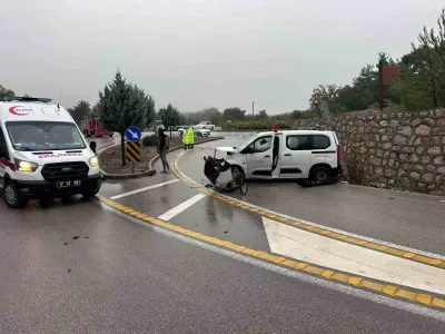 Çanakkale Ayvacık’ta Hafif Ticari Araç Takla Attı Sürücü Yaralandı