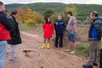 Menteşe Belediye Başkanı Köksal Aras Yağıştan Etkilenen Mahalleleri İnceledi