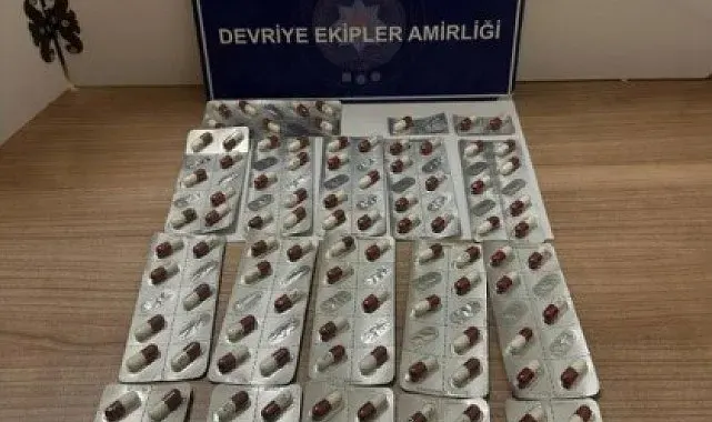 Keşan'da bir şüphelinin üzerinde 115 sentetik ecza ele geçirildi