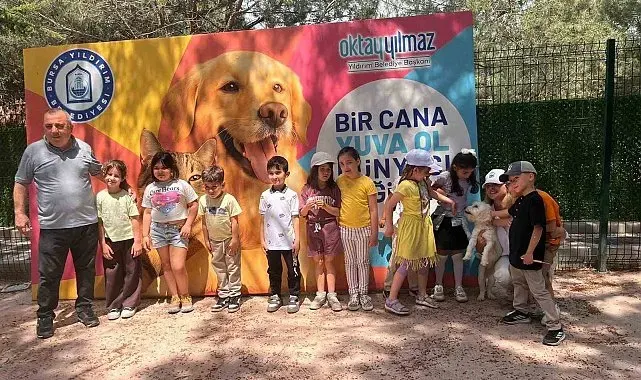 Sahipsiz sokak hayvanları tedavi merkezi ve doğal yaşam alanı, öğrencileri ağırladı