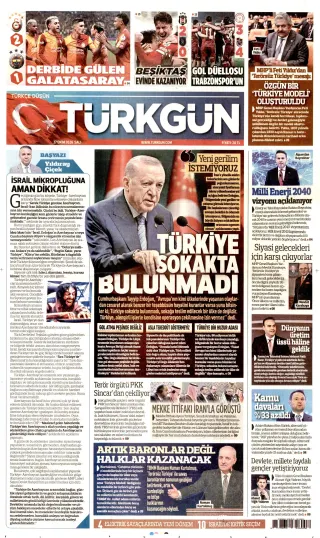 Türkgün manşeti