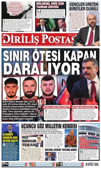 Diriliş Postası manşeti