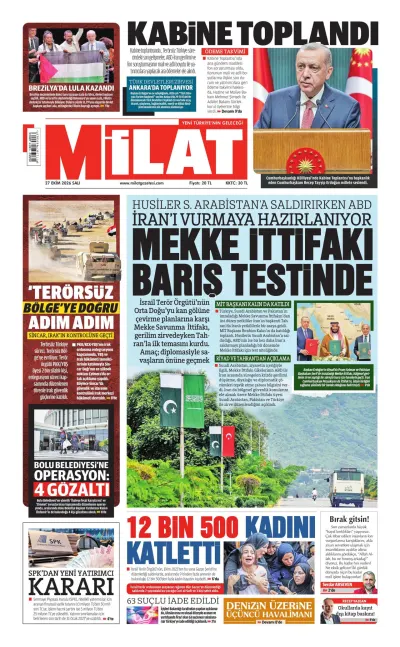 Milat manşeti
