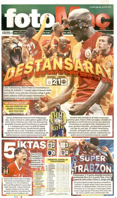 Fotomaç manşeti
