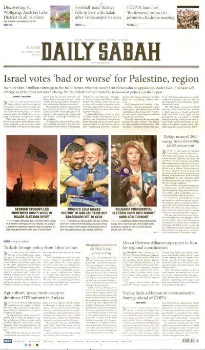 Daily Sabah manşeti