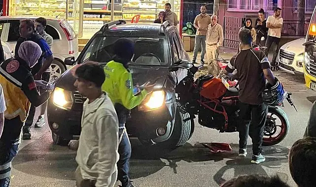 Bursa'da motosiklet ile otomobil çarpıştı: 1 yaralı