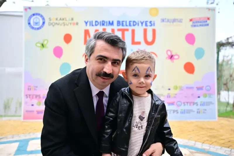 Yıldırım Belediyesinden Çocuklar İçin Güvenli Oyun Sokağı Projesi