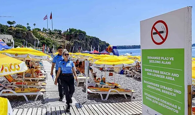 Büyükşehir zabıtasından 'Dumansız plaj' uygulaması denetimi