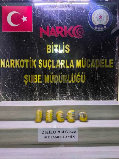 Bitlis Tatvan'da Uyuşturucu Operasyonu: Kilolarca Metamfetamin Yakalandı