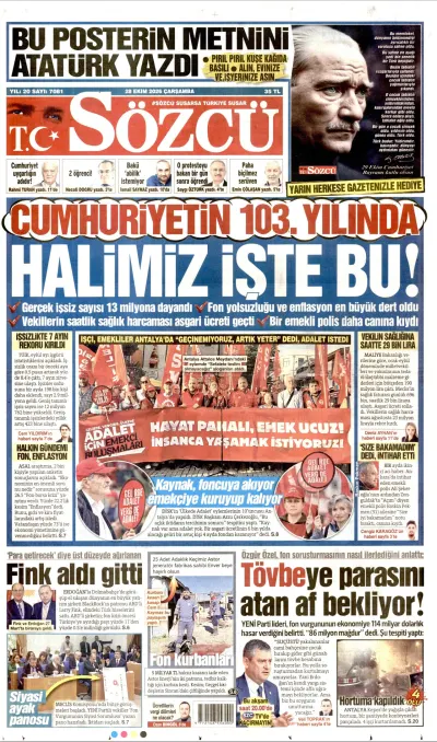 Sözcü manşeti