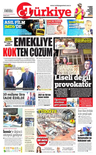 Türkiye manşeti