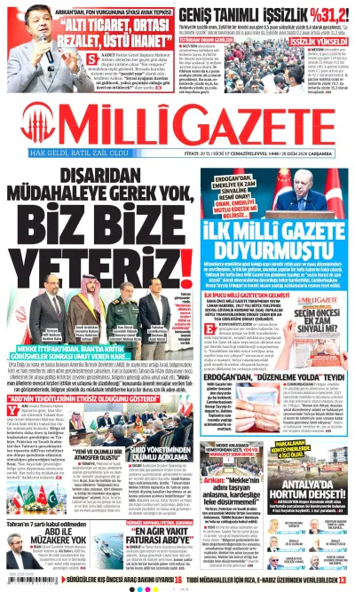 Milli manşeti
