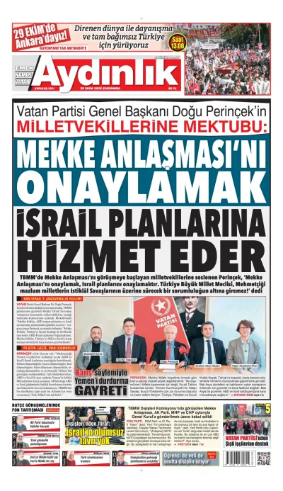 Aydınlık manşeti