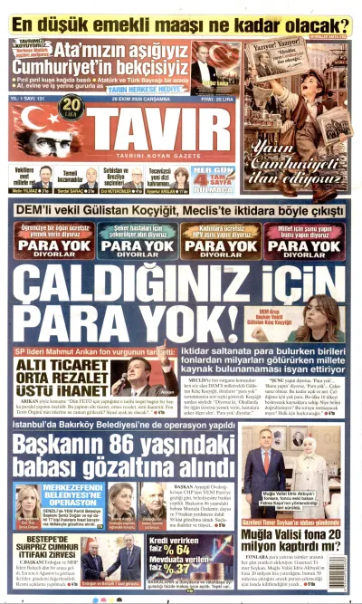 Tavır manşeti