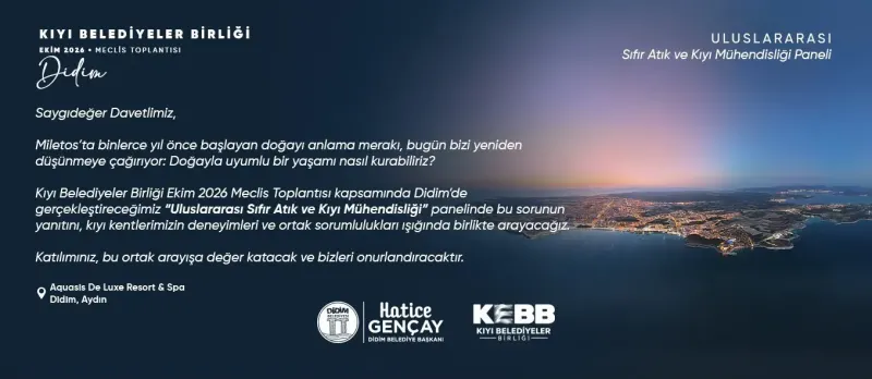 Didim Belediyesi Kıyı Belediyeler Birliği Toplantısına Ev Sahipliği Yapacak