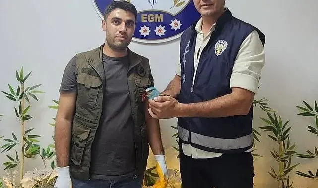 Polis ekiplerinin bulduğu yaralı gökkuzgun koruma altına alındı