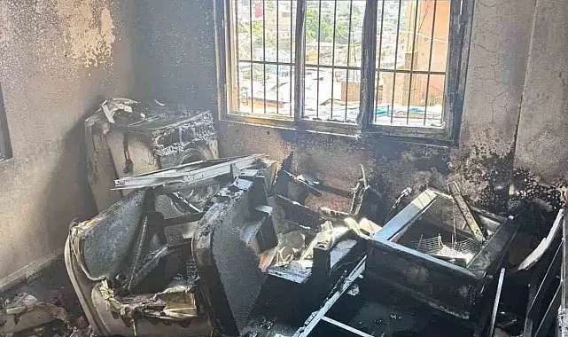 Belen'de ev yangını