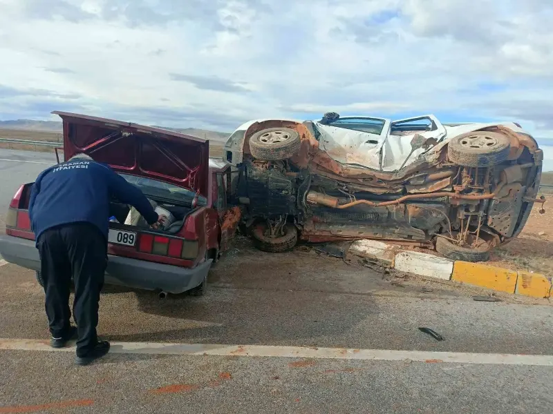 Karaman'da Otomobil İle Cip Çarpıştı: İki Yaralı