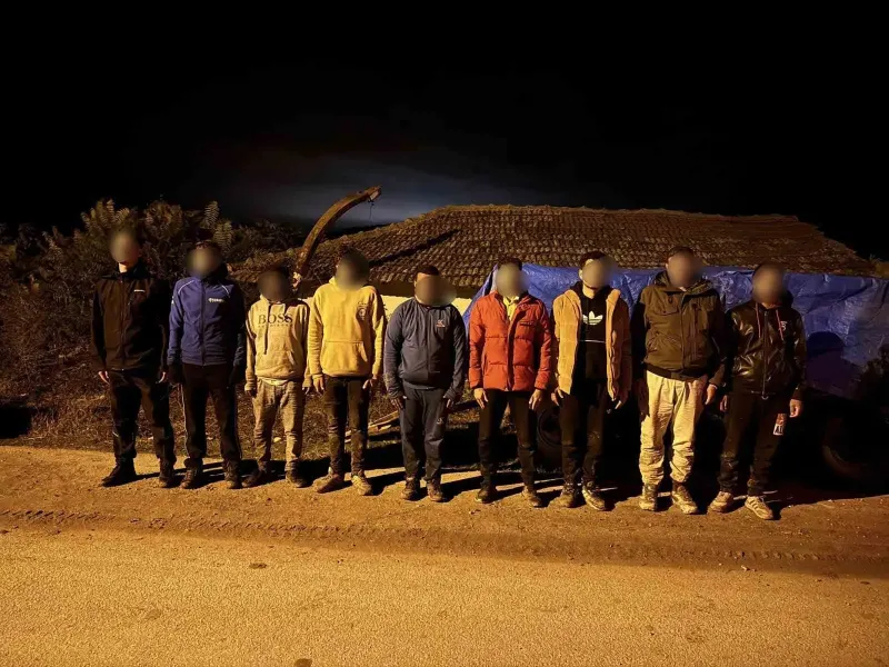 Edirne'de Jandarma Ekiplerinden Göçmen Operasyonu: Dokuz Kişi Yakalandı