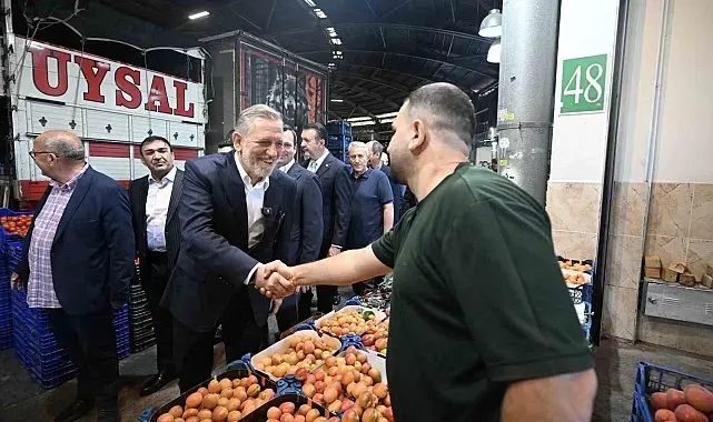 BTSO Başkanı İbrahim Burkay'dan Bursa Kent Hali'ne ziyaret