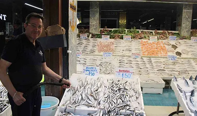 Sezon başladı, balık tezgahları şenlendi
