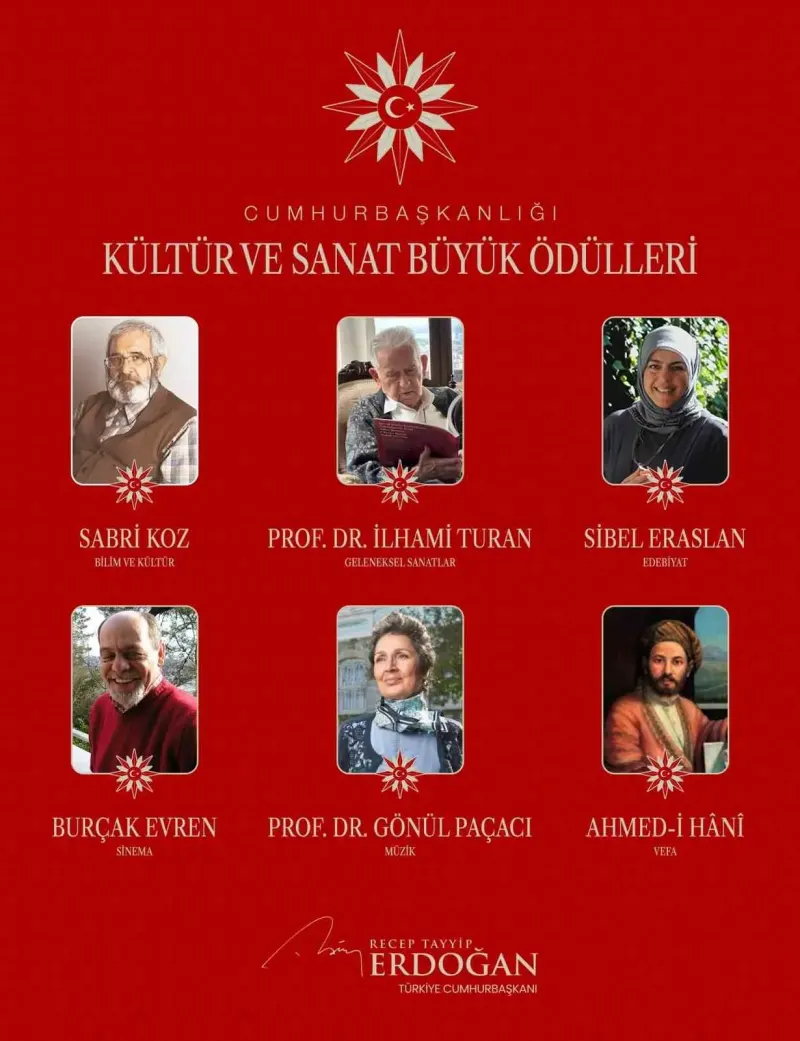 Cumhurbaşkanı Erdoğan'dan 2026 Kültür ve Sanat Ödülü Sahiplerine Teşekkür