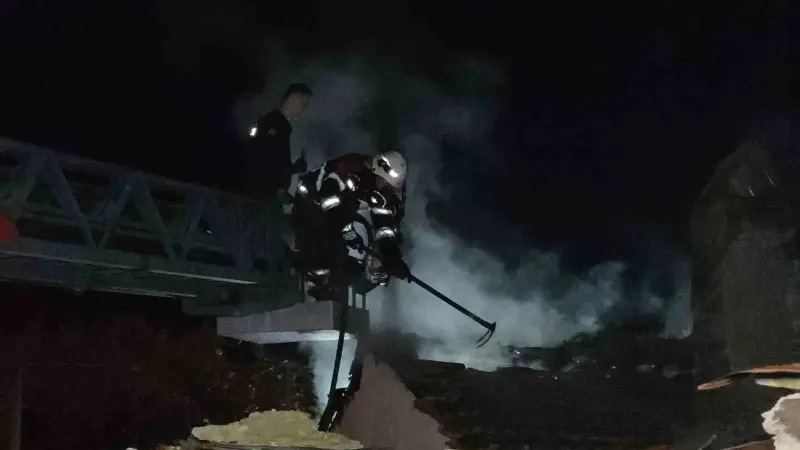 Aydın Nazilli'de Soğuk Hava Günlerinde Korkutan Sobalı Yangın Faciası
