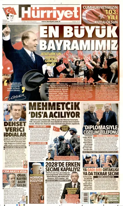Hürriyet manşeti