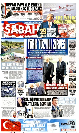Sabah manşeti